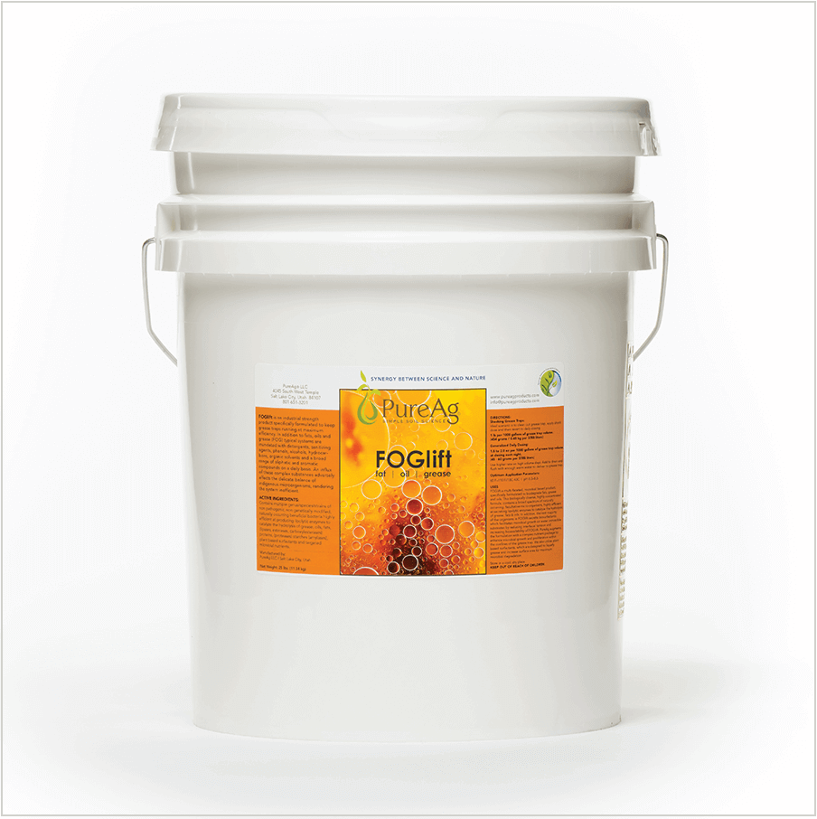 PureAg FOGlift Fat Oil & Grease Inoculant 25 lb. Bucket