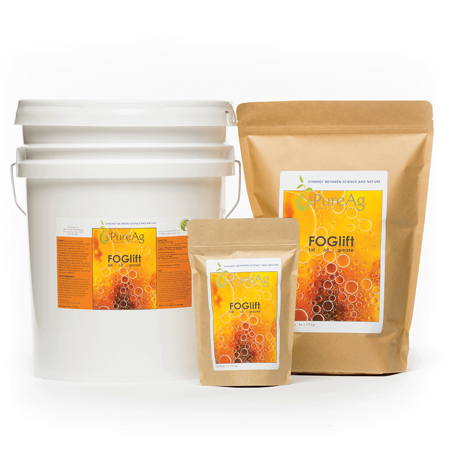 PureAg FOGlift  Fat Oil & Grease Inoculant Products