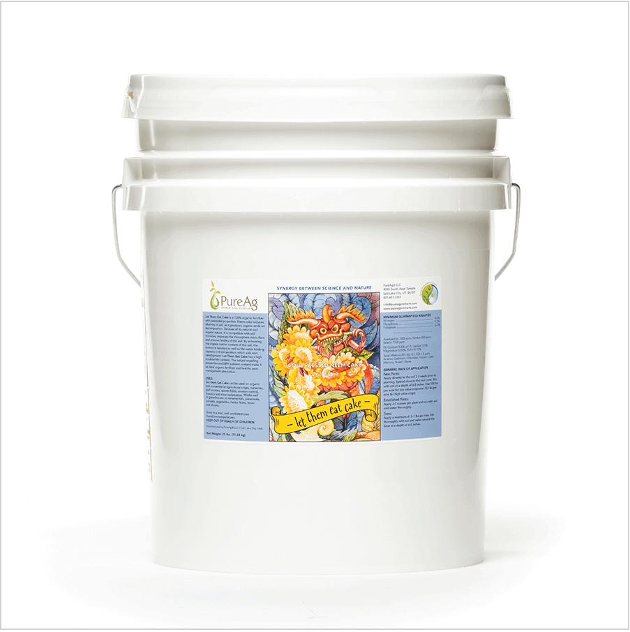 PureAg Cold Pressed Neem Cake 25 lb. bucket