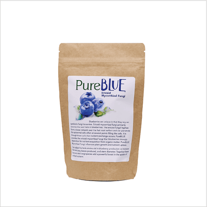 PureAg PureBLUE 8 oz Pouch — ericoid mycorrhizal fungi inoculant, OMRI Listed