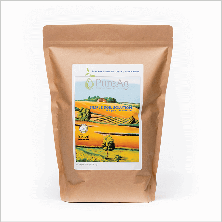 PureAg Simple Soil Solution 7 lb pouch – organic biologic plant inoculant