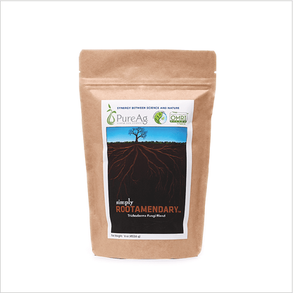 PureAg Simply Rootamendary Trichoderma fungi blend — 1 lb pouch biological soil inoculant with beneficial bacteria.