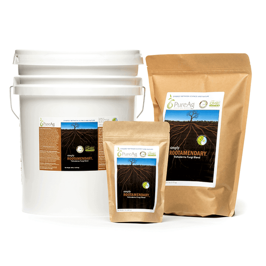 PureAg Simply Rootamendary biological soil inoculant with Trichoderma and beneficial bacteria.